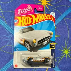 🔥3 for $15 Sale- Barbie the movie Hot Wheels Corvette
